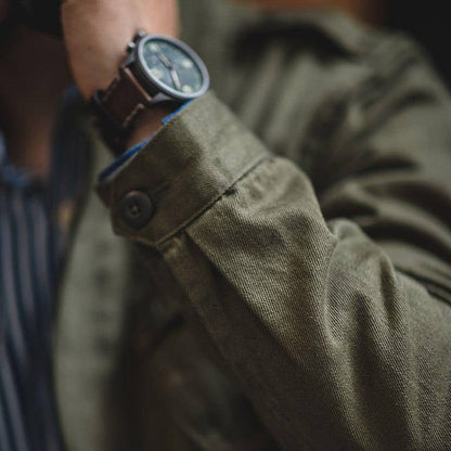 Zachary Collared Work Jacket | Shoulder Epaulets Work Jacket