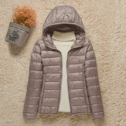 Women's Jacket – Quilted Lightweight Model – Regular Fit – Zipper – High Collar