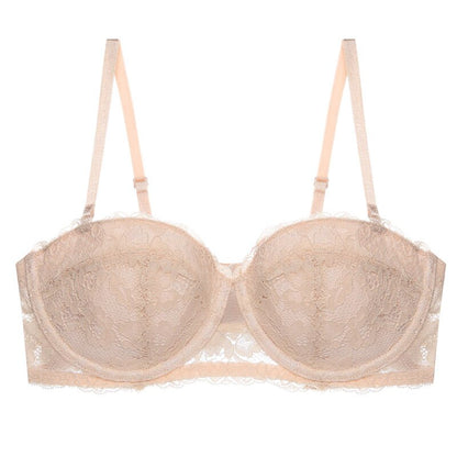 Women's Balconette Bra – Underwire Support – Adjustable Straps – Elegant Lace