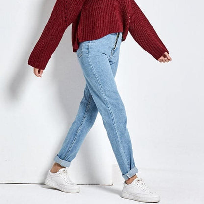 Helene - Trendy jeans med høy midje