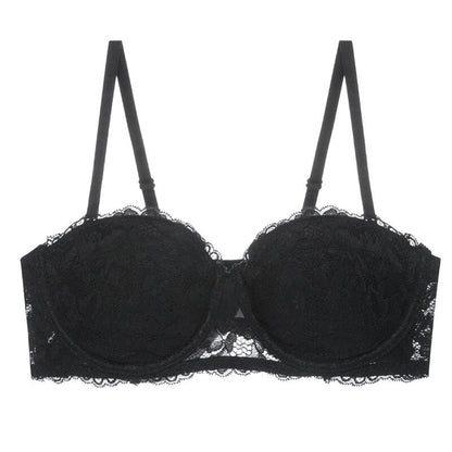 Women's Balconette Bra – Underwire Support – Adjustable Straps – Elegant Lace