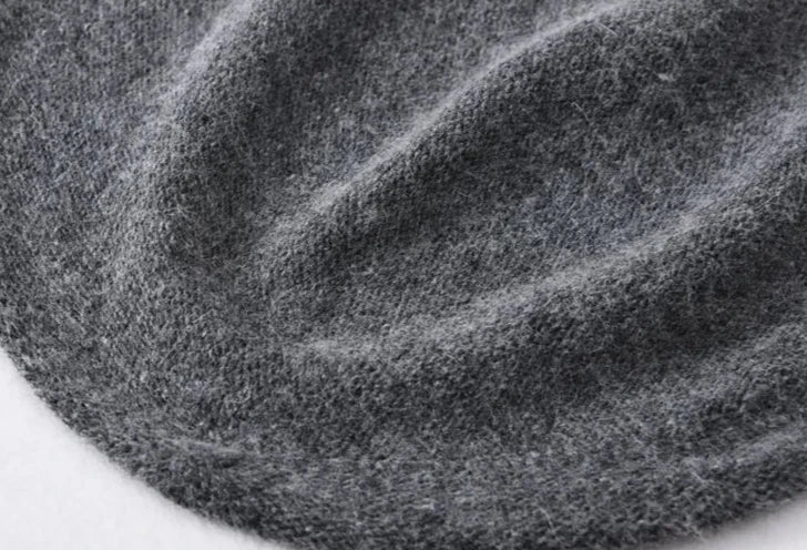 Ilaria Slouch Beanie | Solid With Ribbed Trim Beanie