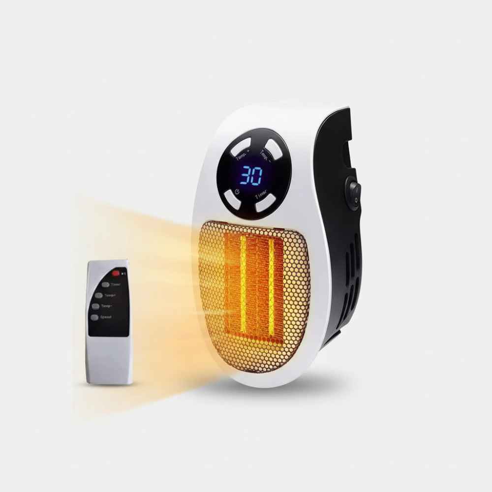 Remote-Controlled Wall Heater With Digital Display