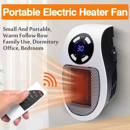 Remote-Controlled Wall Heater With Digital Display