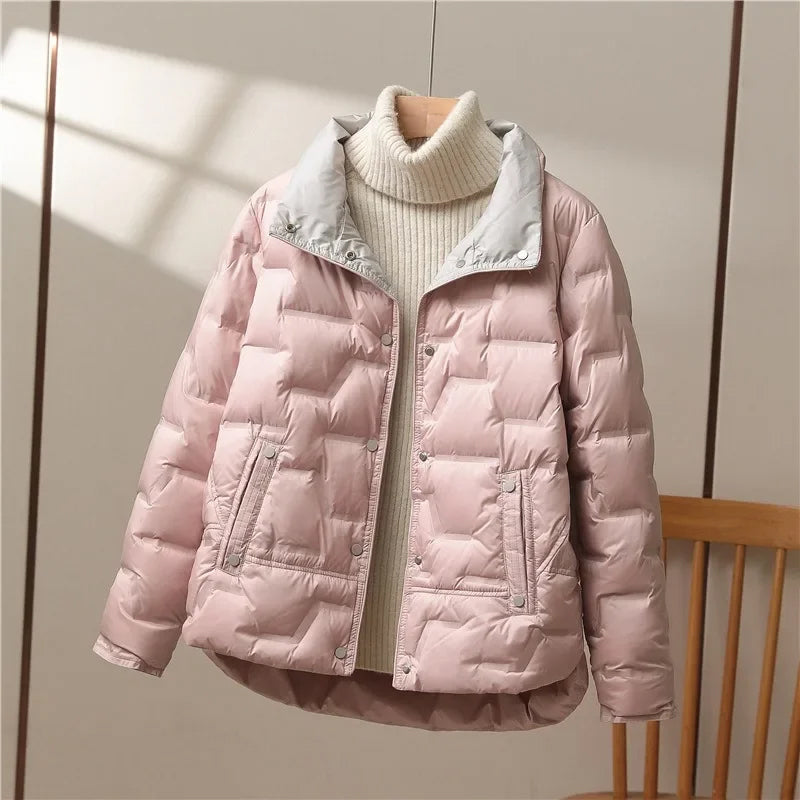 Isabella Relaxed Fit Quilted Down Jacket | Quilted Down Jacket