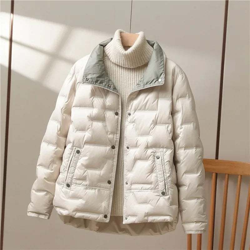 Isabella Relaxed Fit Quilted Down Jacket | Quilted Down Jacket
