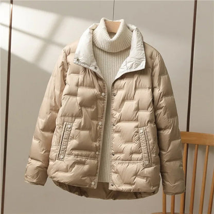 Isabella Relaxed Fit Quilted Down Jacket | Quilted Down Jacket