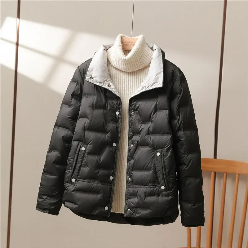 Isabella Relaxed Fit Quilted Down Jacket | Quilted Down Jacket