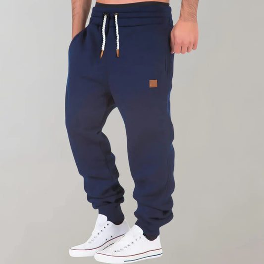 Men's Pants – Sweatpants – Relaxed Fit – Soft Knit – Tapered Legs – Drawstring