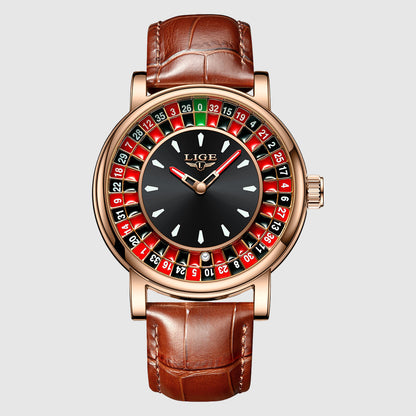 Tommy Roulette Dial Watch | Embossed Strap Watch