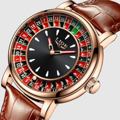 Tommy Roulette Dial Watch | Embossed Strap Watch