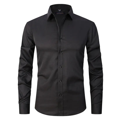 Shirt for men – Slim fit – Stretch fabric – Non-iron – Button-down collar
