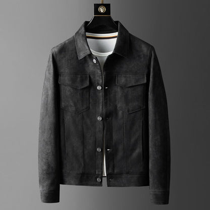 Men's Jacket – Structured Fit – Luxurious Fabric – Button Front – Smart Casual