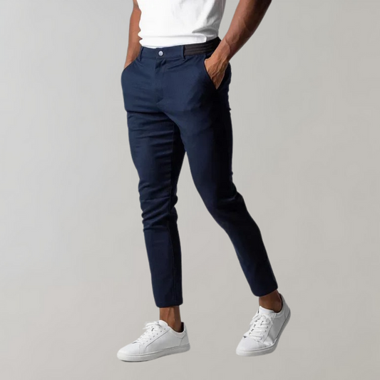 Men's Trousers Chinos – Slim Fit – Tapered Leg – Light Cotton – Versatile Style