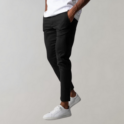 Men's Trousers Chinos – Slim Fit – Tapered Leg – Light Cotton – Versatile Style