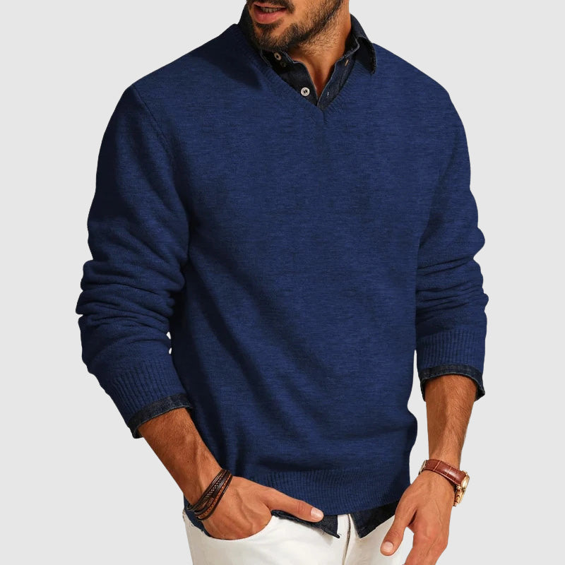 Reuben Regular Fit V-Neck Sweater | Long Sleeve V-Neck Sweater