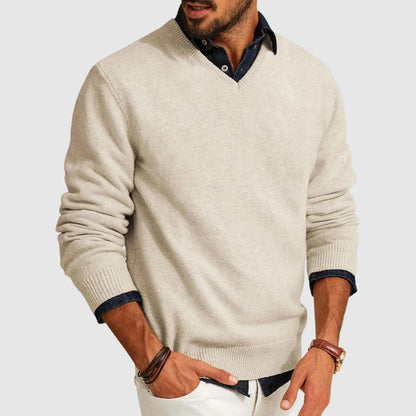 Reuben Regular Fit V-Neck Sweater | Long Sleeve V-Neck Sweater