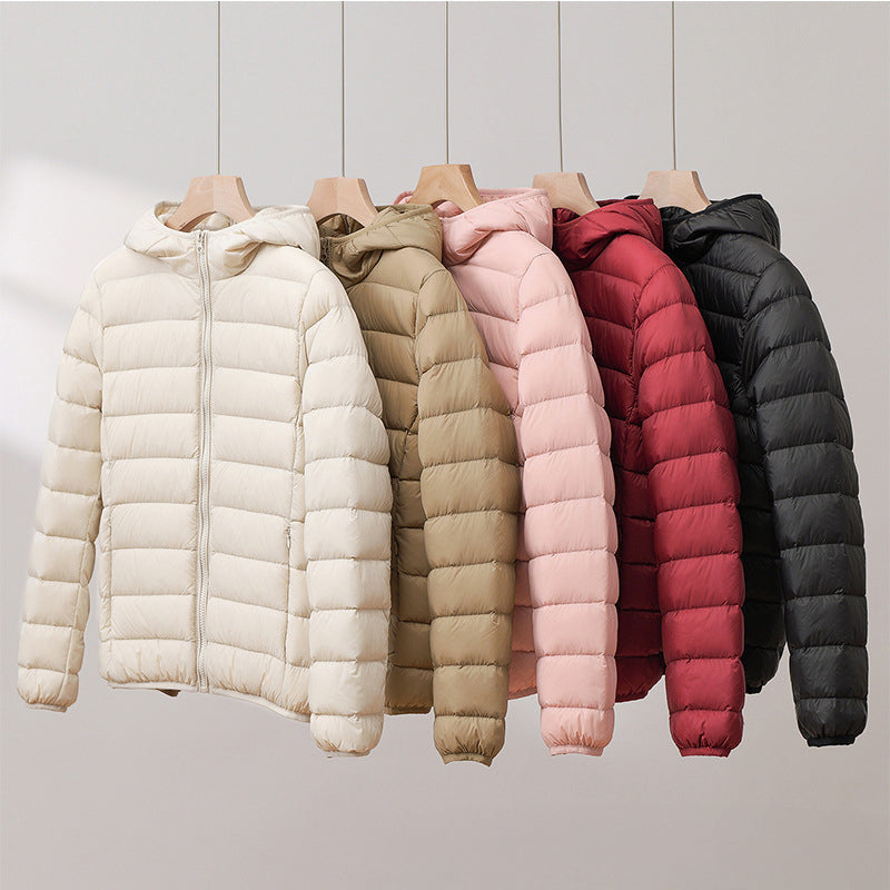 Sophie Quilted Hooded Puffer Jacket | Zip Front Puffer Jacket