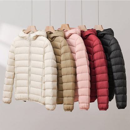 Sophie Quilted Hooded Puffer Jacket | Zip Front Puffer Jacket