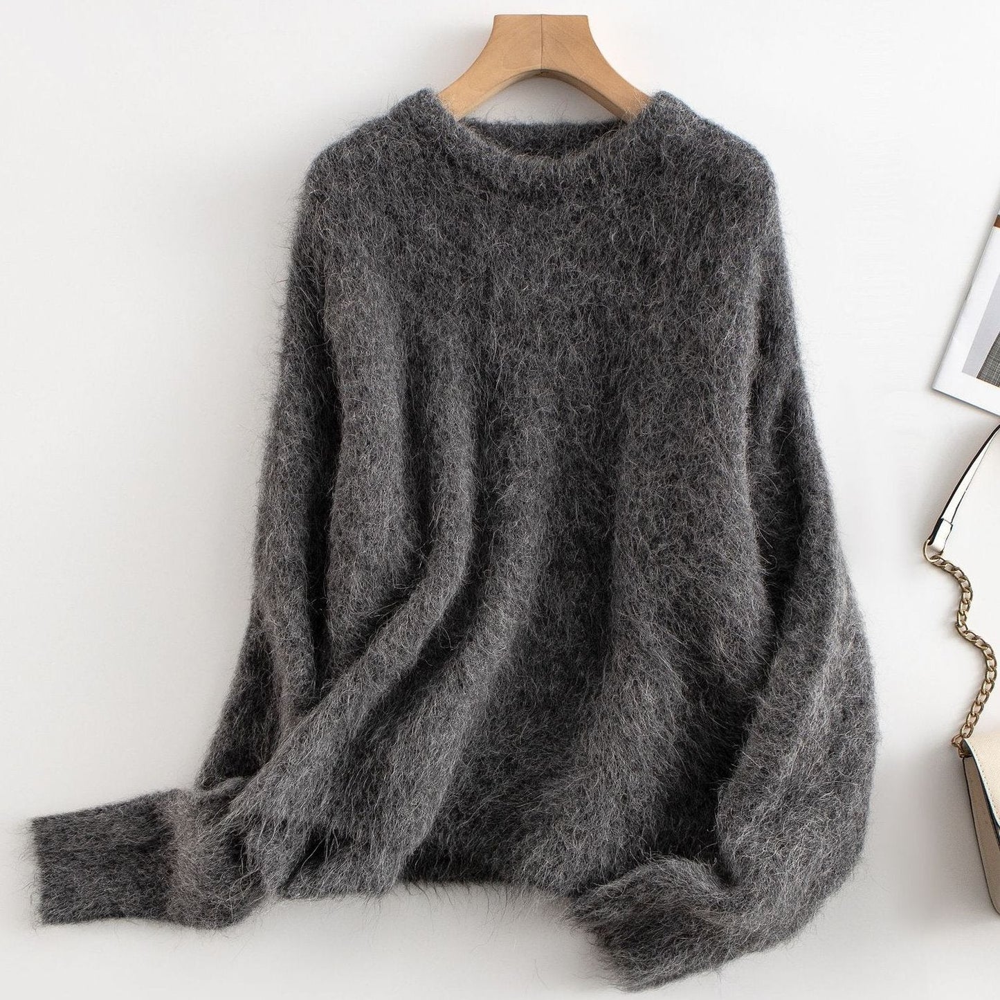 Chiara Relaxed Fit Sweater | Crewneck Long Sleeve Sweater