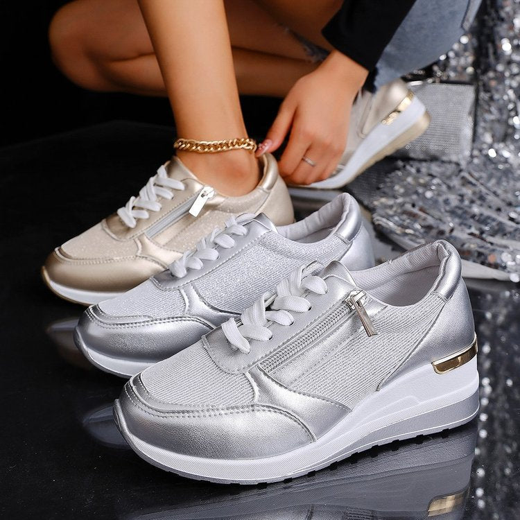 Giorgia Platform Sneakers | Side Zip Platform Sneakers