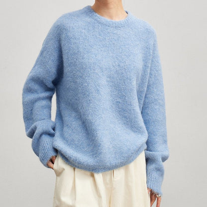 Chiara Relaxed Fit Sweater | Crewneck Long Sleeve Sweater