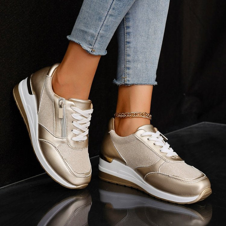 Giorgia Platform Sneakers | Side Zip Platform Sneakers