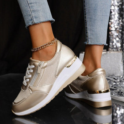 Giorgia Platform Sneakers | Side Zip Platform Sneakers