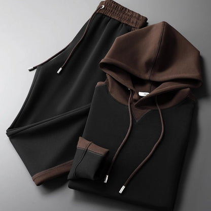 James Two-Piece Set | Color Block Relaxed Fit Hoodie And Joggers