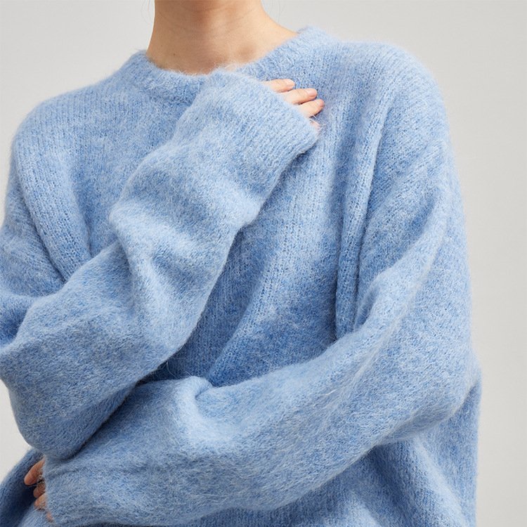 Chiara Relaxed Fit Sweater | Crewneck Long Sleeve Sweater