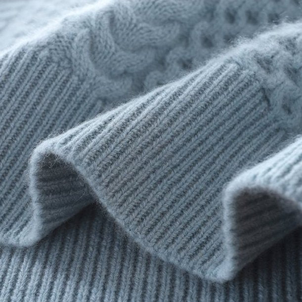 Chiara Relaxed Fit Turtleneck Sweater | Cable Knit Sweater