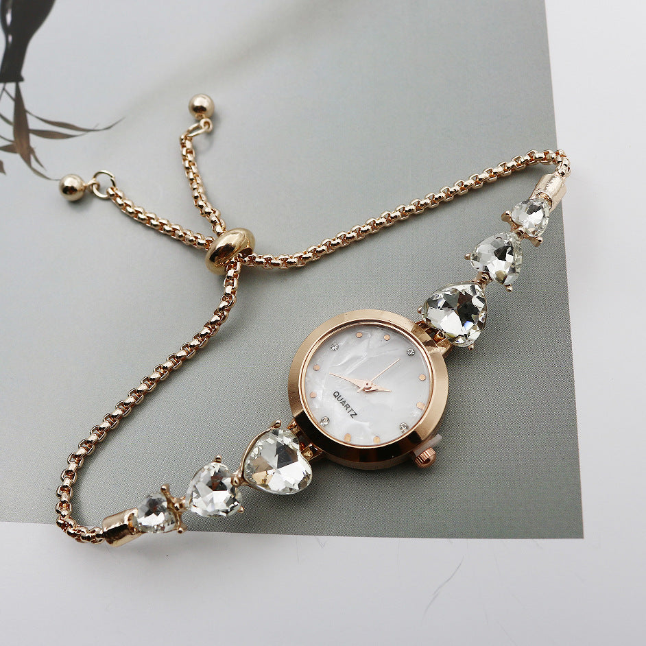 Martina Gemstone Bracelet Watch | Slider Chain Bracelet Watch