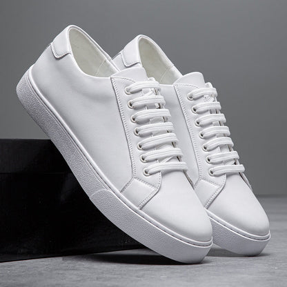 Tommy Leather Low-Top Sneakers | Lace-Up, Contrast Sole Sneakers