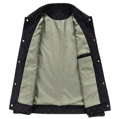 Lorenzo Relaxed Fit Jacket | Checkered, Button Front Jacket