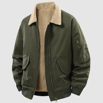 Giovanni Regular Fit Bomber Jacket | Solid Bomber Jacket