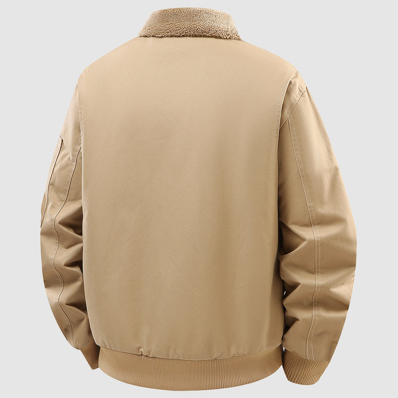 Giovanni Regular Fit Bomber Jacket | Solid Bomber Jacket