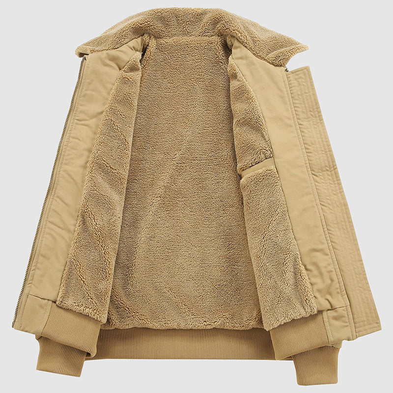 Giovanni Regular Fit Bomber Jacket | Solid Bomber Jacket