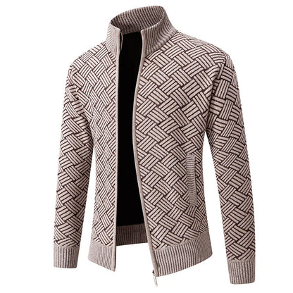 Hunter Regular Fit Zip-Up Knit Cardigan | Zip-Up Knit Cardigan