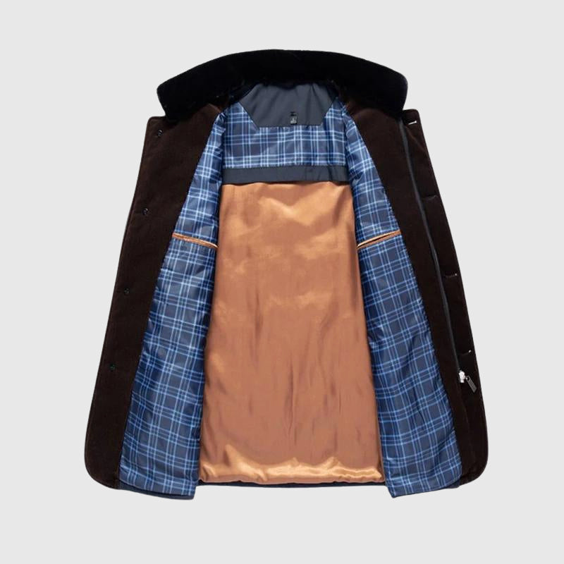 Marco Hip-Length Quilted Jacket | Fur Trim Collar Quilted Jacket