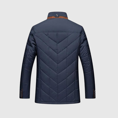 Marco Hip-Length Quilted Jacket | Fur Trim Collar Quilted Jacket