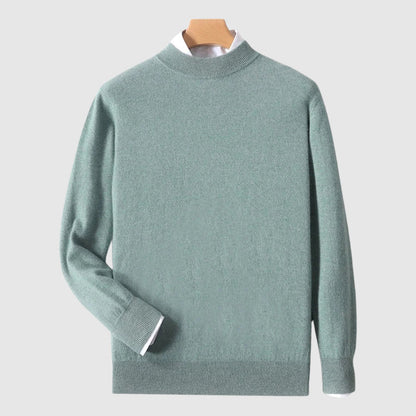 Mattia Regular Fit Mock Neck Sweater | Ribbed, Solid Sweater