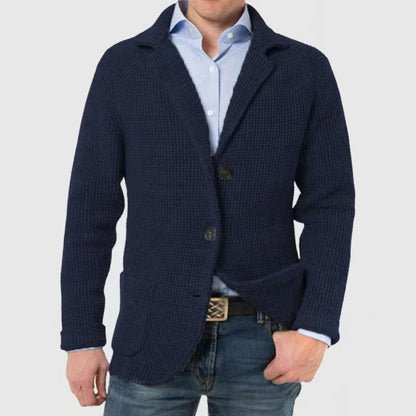 William Refined Textured Knit Blazer | Soft Knit Blazer