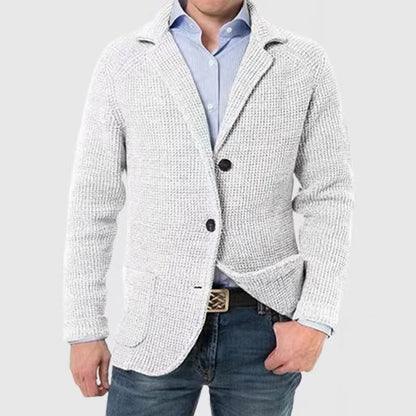William Refined Textured Knit Blazer | Soft Knit Blazer