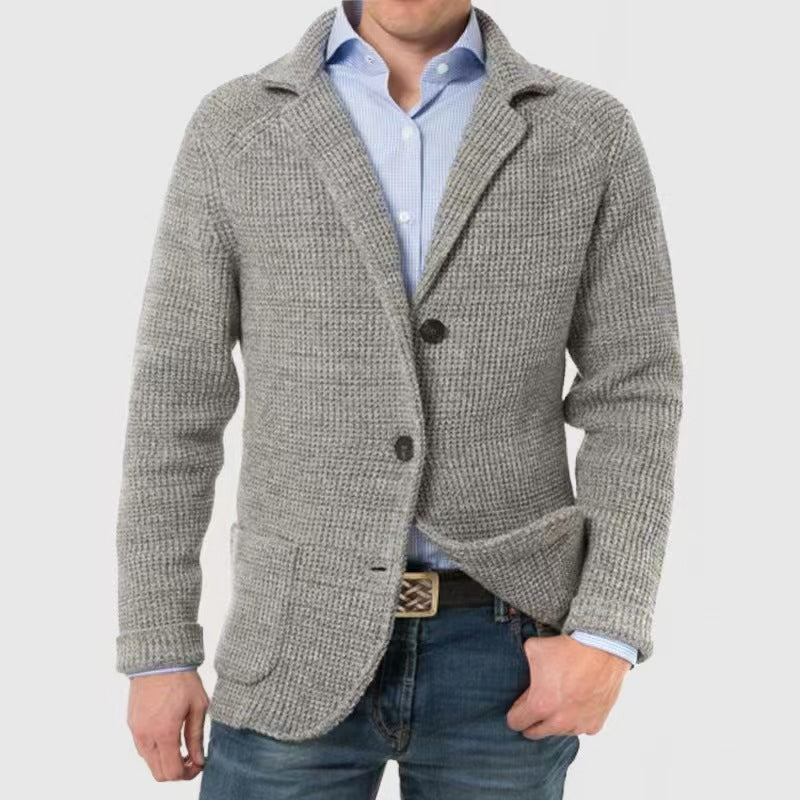William Refined Textured Knit Blazer | Soft Knit Blazer