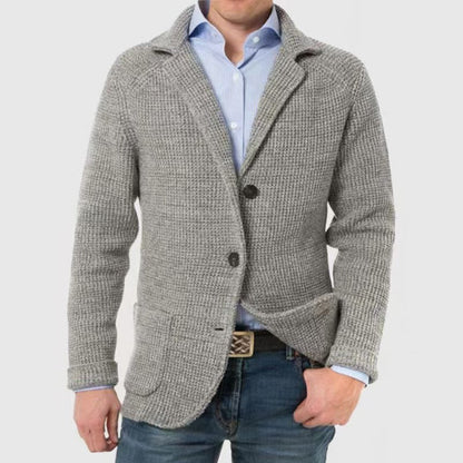William Refined Textured Knit Blazer | Soft Knit Blazer