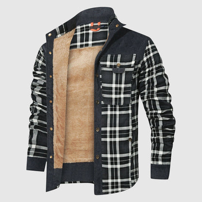 Daniel Relaxed Fit Sherpa Lined Jacket | Plaid Jacket