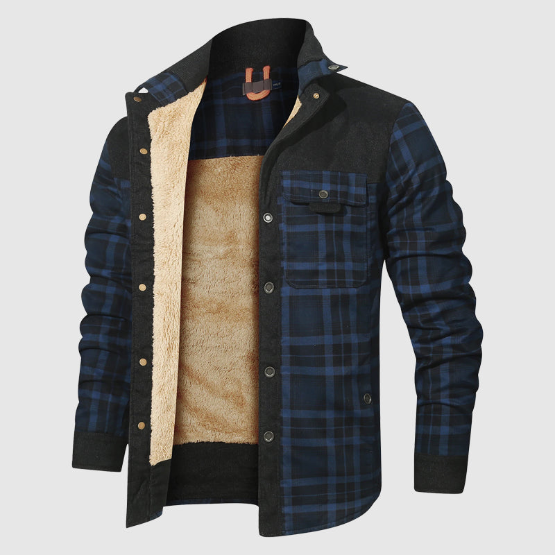Daniel Relaxed Fit Sherpa Lined Jacket | Plaid Jacket