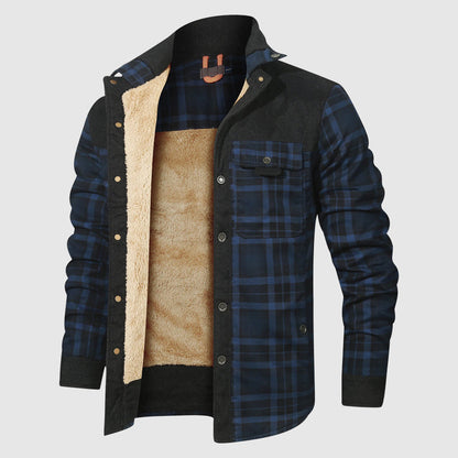 Daniel Relaxed Fit Sherpa Lined Jacket | Plaid Jacket
