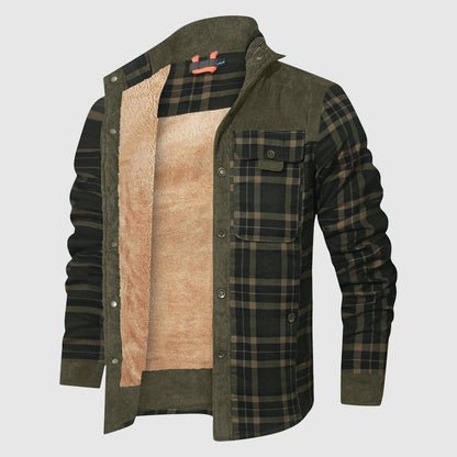 Daniel Relaxed Fit Sherpa Lined Jacket | Plaid Jacket