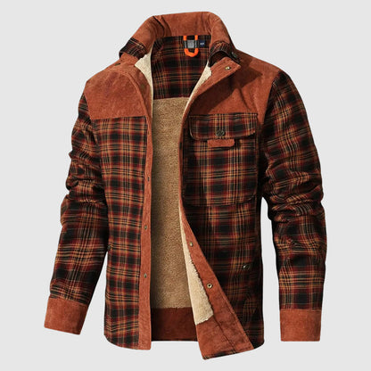 Daniel Relaxed Fit Sherpa Lined Jacket | Plaid Jacket